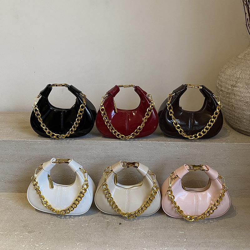 Textured mini dumpling bag women's 2025 summer new fashion versatile chain shoulder bag temperament portable messenger bag