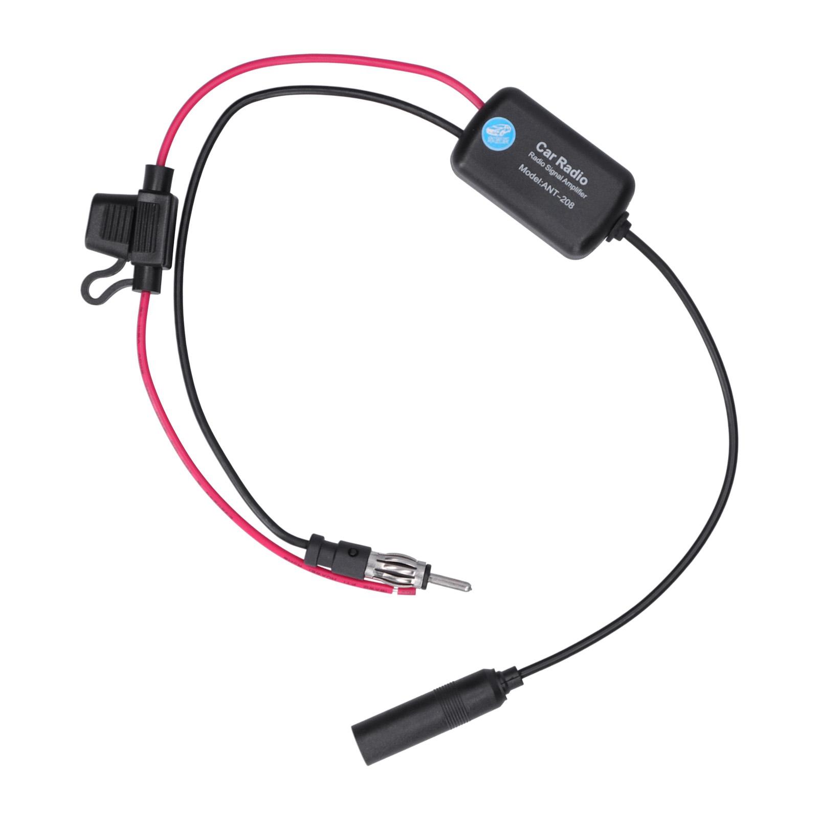 

12 В автомобильный усилитель радиосигнала антенна FMAM радиосигнал увеличение антенна с зажимом