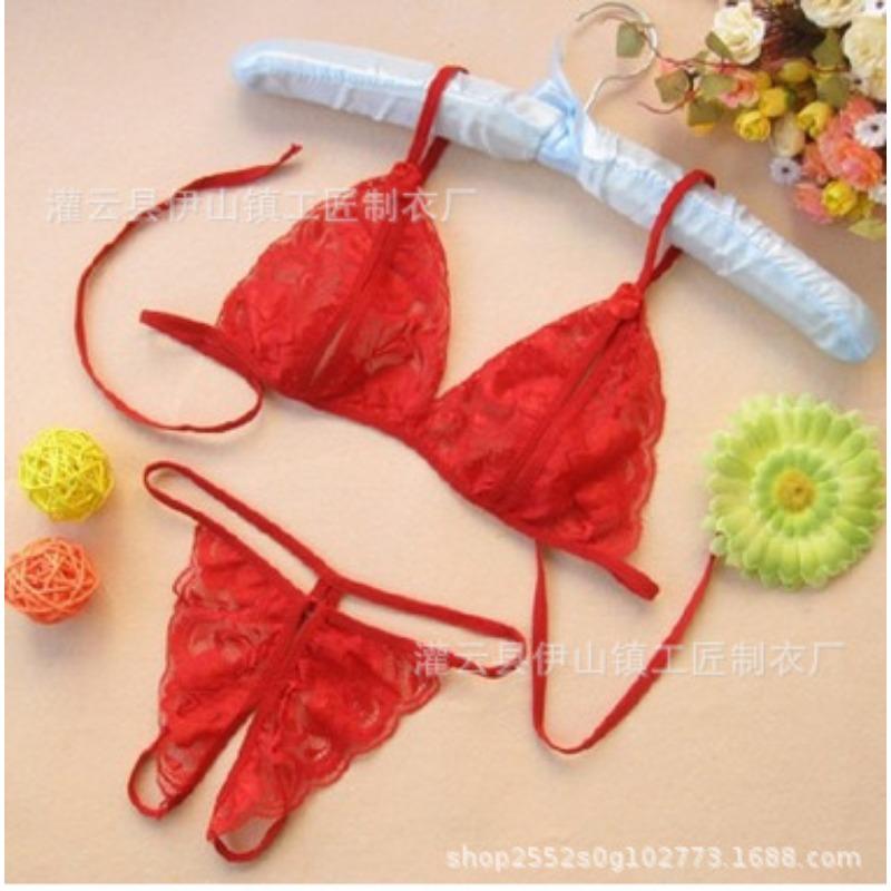 Sex underwear new sexy lace perspective suspender panties temptation swimsuit