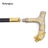 Golden White Dragon Handle Pattern Walking Stick Party Fashion Elegant Walking Stick Decorative Cospaly Cane Knob Crosier 89cm