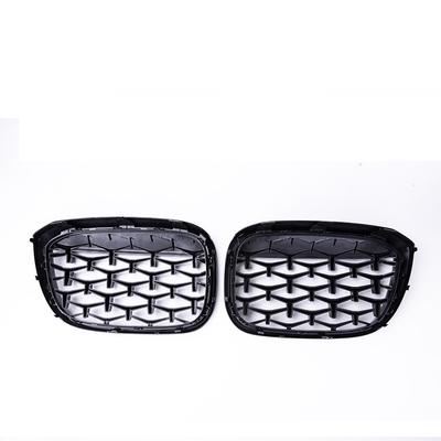 2PCS Car Front Grills Kidney Grill For BMW X3 G01 G08 X4 G02 2018-2021 Bumper Diamond Trim Racing Grille Meteor Styling