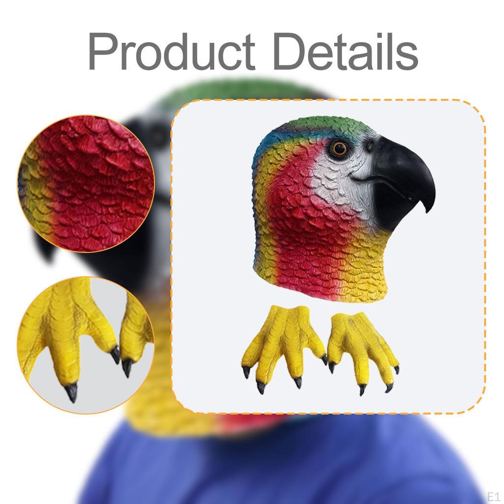 Parrot Claw Gloves Full Head for Decor Carnival Cosplay Events Party