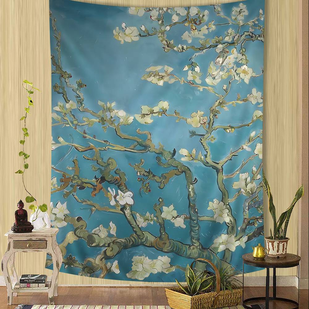 Post Impressionist Painters V-Van Gogh Printed Large Wall Tapestry Indian Buddha Wall Decoration Bohemian Hippie Wall Art Decor