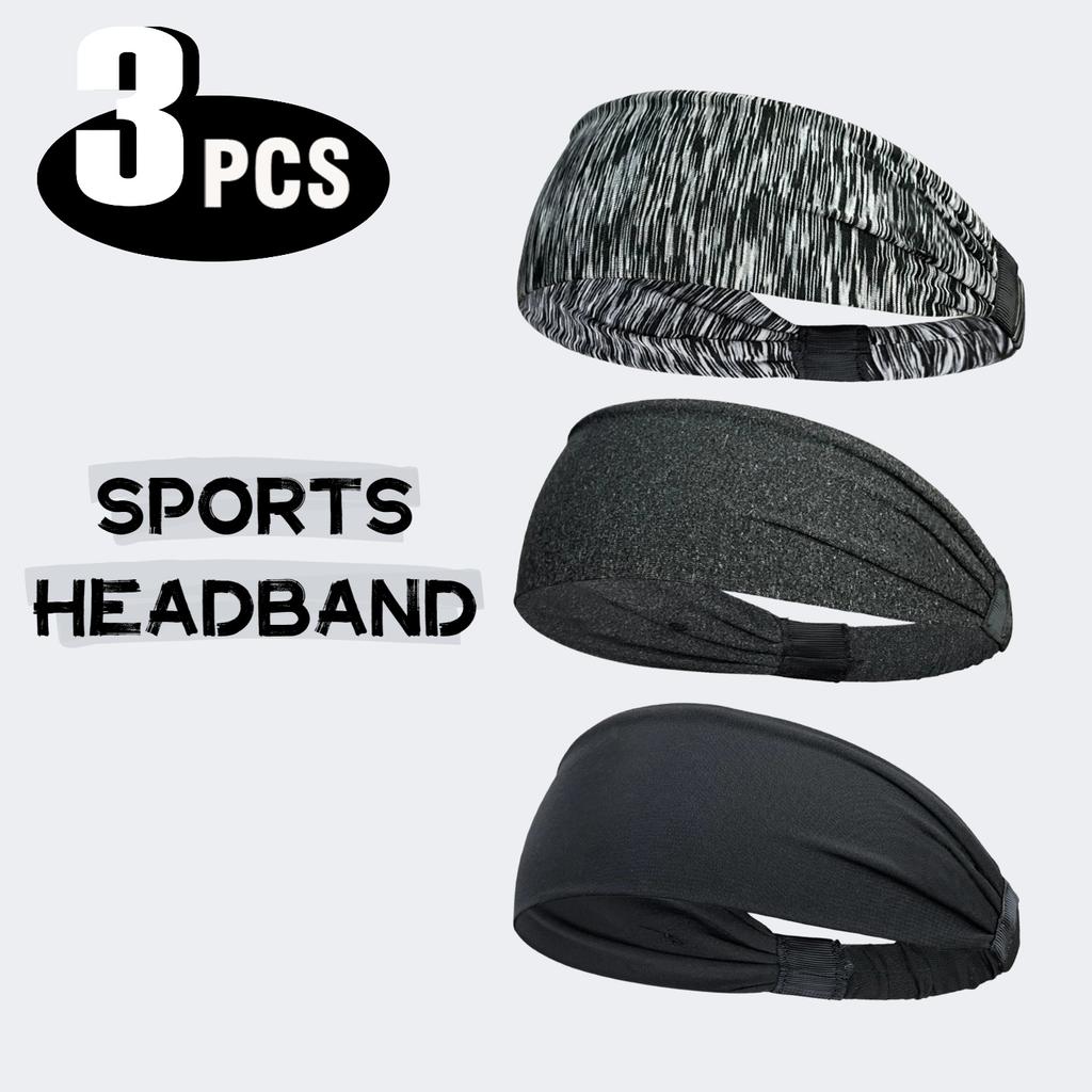 1/3Pcs Sports Headbands For Men Woman Gym Yoga Sweat Hair Bands Soft Elastic Hairbands Stretch Outdoor Sport Sweatbands