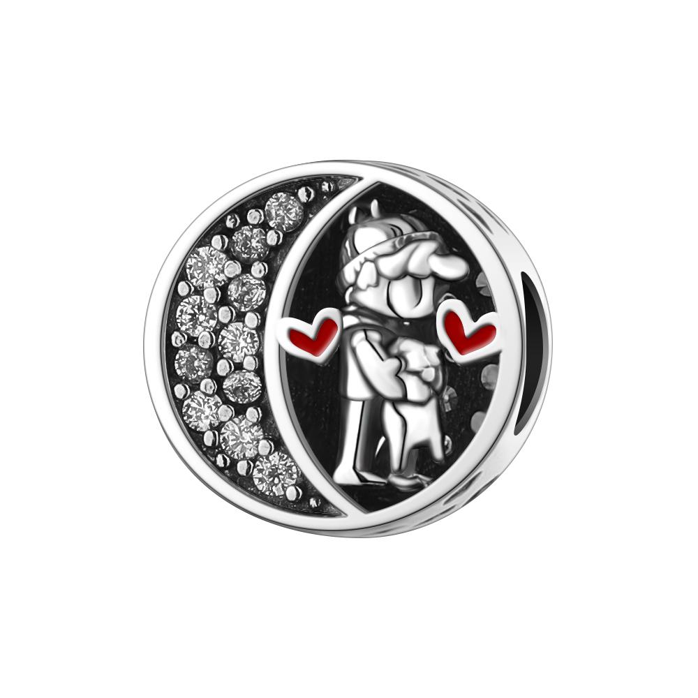 Newcopperoriginal Accessories Star Key Charm Wing Girl Tower Dangle Bead Fit Bracelet Jewelry For Gifts