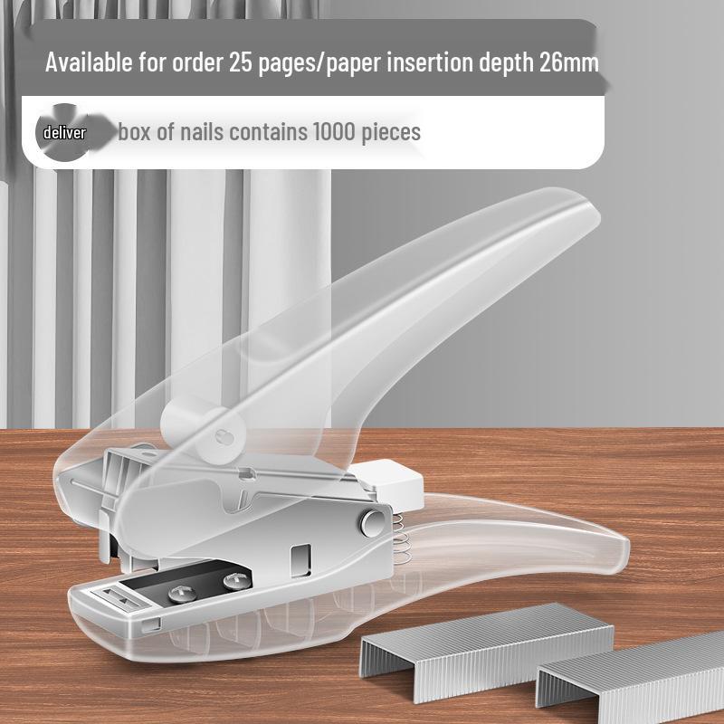 Effort-Saving Large Handheld Stapler for Takeaway, Office, Student, and Household Use