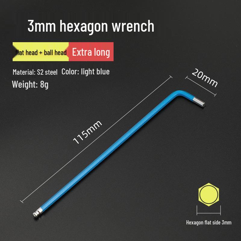 Bangyuan Industriequalität Farbiger Sechskantschlüsselsatz (1.5-10MM)