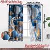 2pcs, 2D FLAT PRINTING Curtains (Without Rod) Dreamscape Bears Fashionable Chic Curtains Fabric Curtains Decorations Inside for