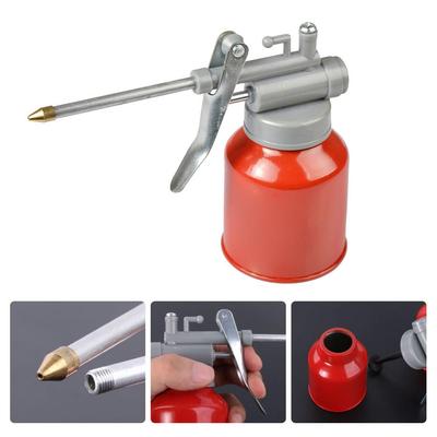 250ml Oil Can Spout Thumb Pump Oiler Oil Can Pot Lubrication Oil High Pressure Pump Oiler Grease for Application Car Repair Tool
