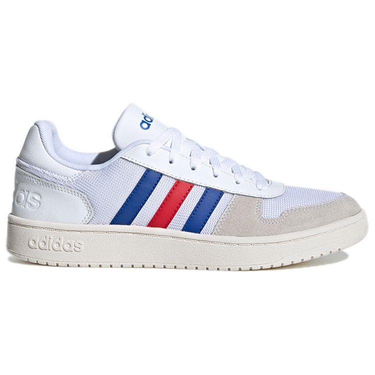 Adidas Hoops 2.0 Cloud White Collegiate Royal Scarlet Unisex FW8250