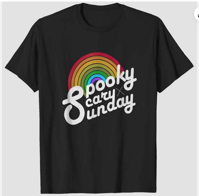

Spooky Scary Sunday Trendy Unisex Full Sizes S-5XL Multicolor Unisex T-Shirt XXL