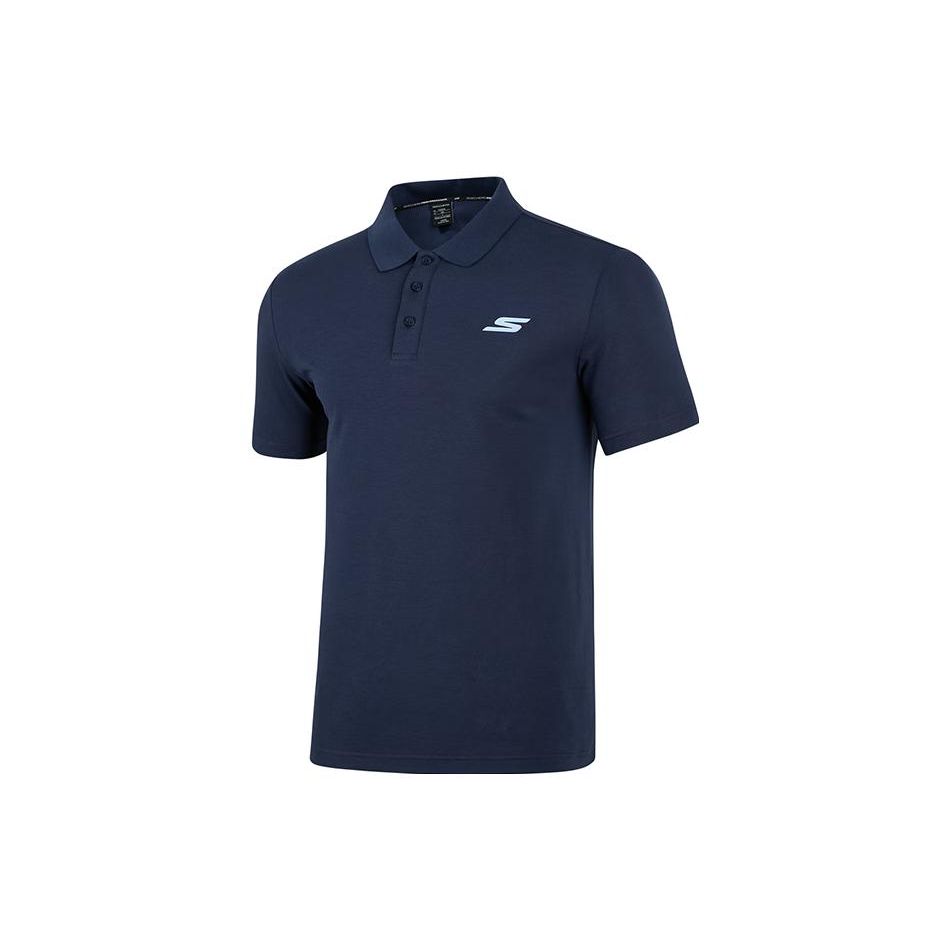 Skechers Quick-Dry Breathable Sports Logo Pullover Short Sleeve Polo Shirt Men tops P223M126-02MZ S