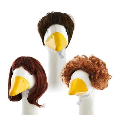 Hilarious Gooses Wigs Pets Photo Props Holiday Pets Costume Perfect for Lawn Gooses Decors and Adding Character To Pets Outfits