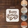 15PCS Happy Birthday Stencils Set, 10cm Reusable Plastic Painting Templates For Cards, Scrapbook, Wood, Wall & Party Decor