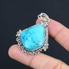 Daughters Day Sale 925 Silver Natural Tibetan Turquoise Wedding Pendant Jewelry