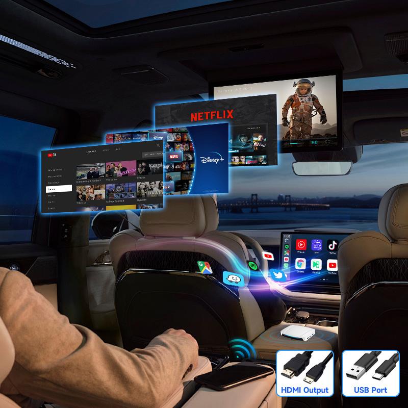 Carlinkit Tbox Uhd Sm6225 Android 13 8Gb 128Gb Hdmi Android 13.0 Wireless Ai Box Carplay Dongle Car Play Adapter for Netflix