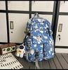 School bag large capacity multi-compartment tide cool junior high school students design sense versatile personality graffiti back
