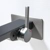 Tuqiu Bathroom Basin Faucet Brass Wall Mouted Gray Sink Faucet Digital Display Faucet Hot & Cold Wash Faucet Water Tap