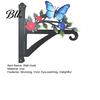 Sky Garden Wall Combination Metal Plant Hanger Hook Heavy Duty Hanging Basket Bracket Decorative Parrot Imitation Rust Orange Cat Flower Butterfly for