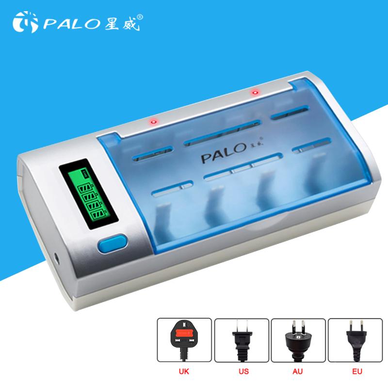 4 Slots LCD Display Battery Charger For Nimh Nicd AA/AAA/SC/C/D/9V Rechargeable Battery