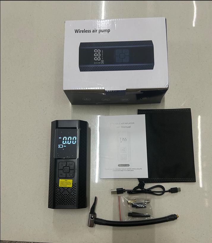 Wireless Digital Display Lithium Battery Car Tire Inflator
