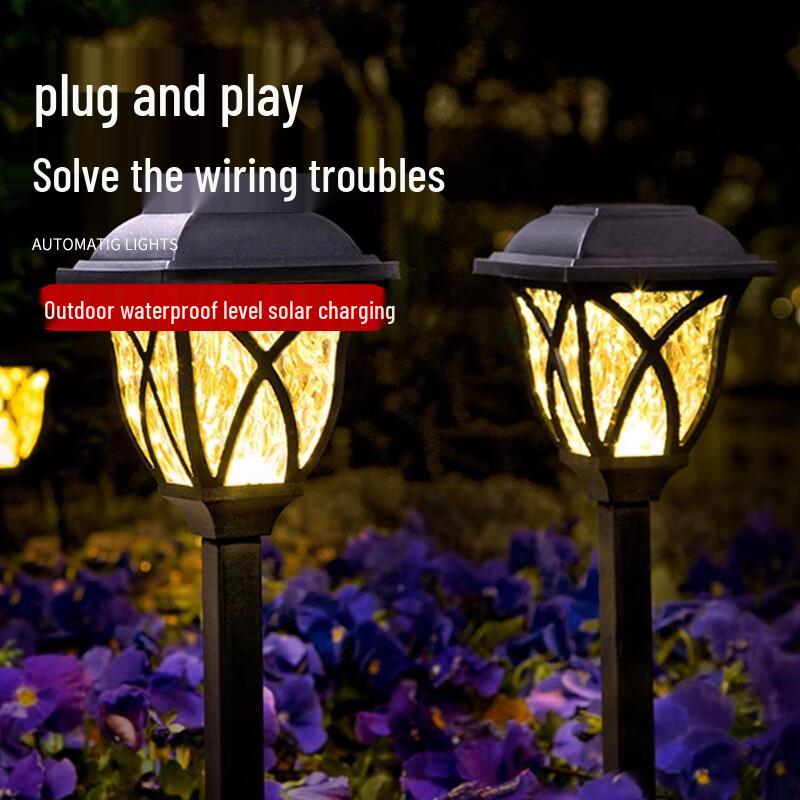 Nu Feng Warm White Solar Garden Lights (3-Pack)