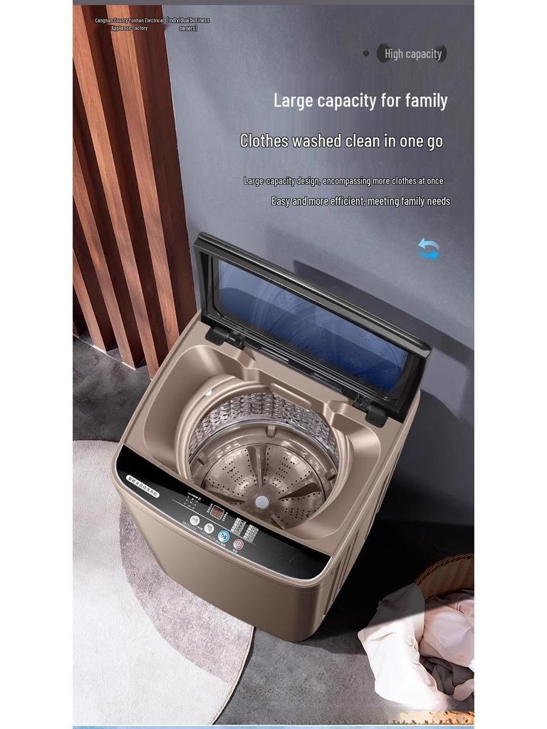 20 Fully Automatic Washing Machine, 12/15 kg Capacity, Ideal for Large Homes, Dorms, and Rental Housing with Wash and Dry Capability.