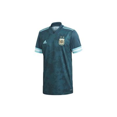 Arjantin Deplasman Çabuk Kuruyan V Yaka Futbol Forması - Fan Edition Erkek Üst Mavi Yeşil GE5473