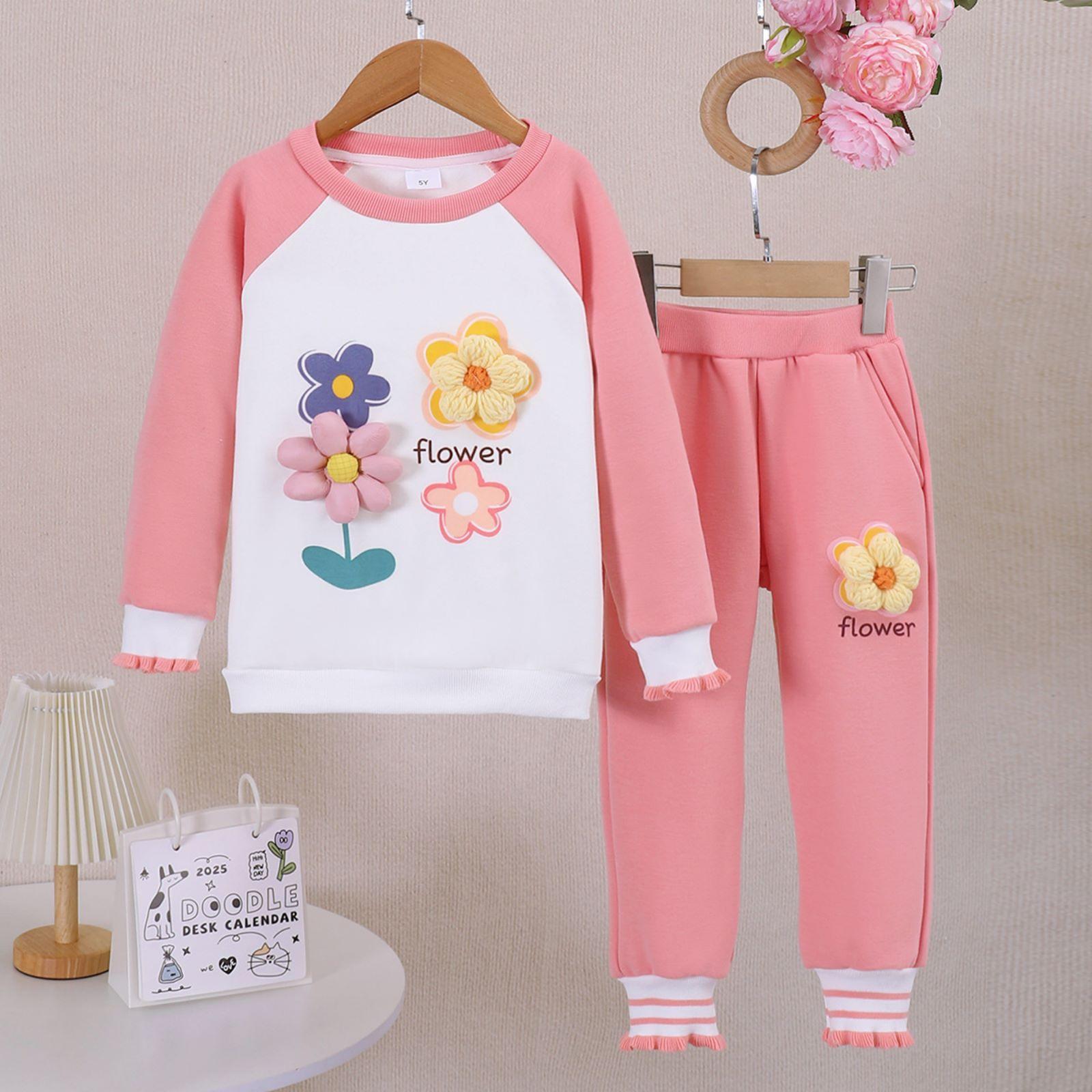 

Комплект детского топа с длинным рукавом - Повседневный, стильный и универсальный детский наряд 6Y