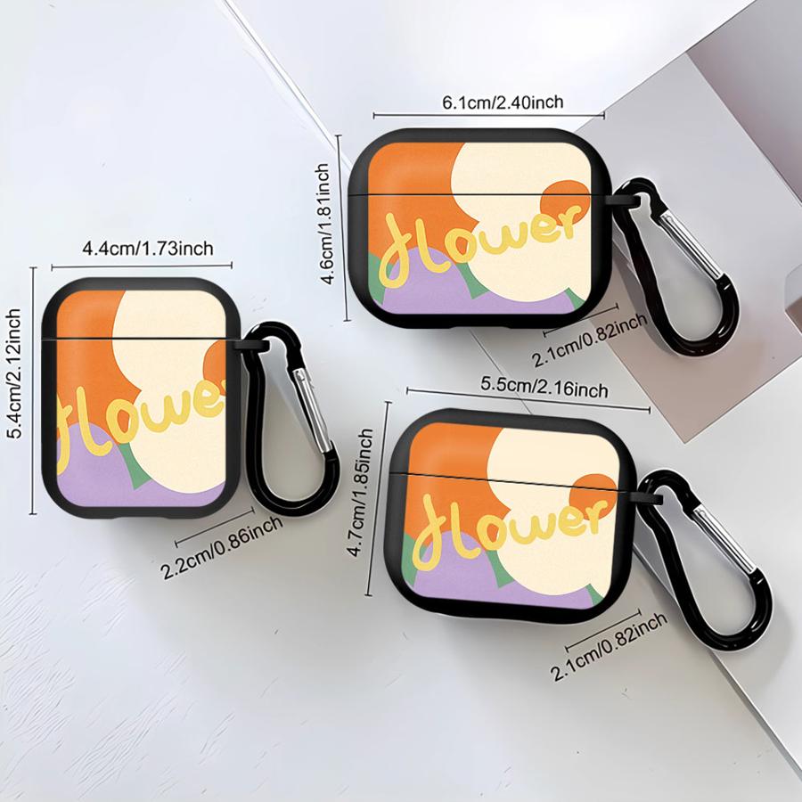Case For Airpods 1 4 2 Pro Pro2 Pro3 3 Soft Earphone Cases Cover Flower Fashion