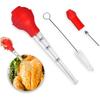1 set Turkey Baster Scale Design Ușor de curățat Picurator portabil de ulei de curcan cu perie de curățare Materiale pentru grătar