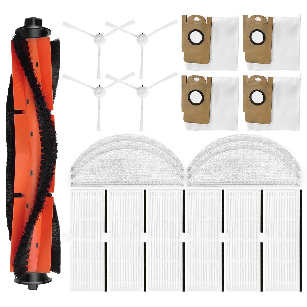 Passend für Xiaomi Lydsto R1 /R1A /R1 Pro /S1 /L1 Ersatzzubehör Ersatzteil Haupt-Seitenbürste Hepa-Filter Mopp Staubbeutel
