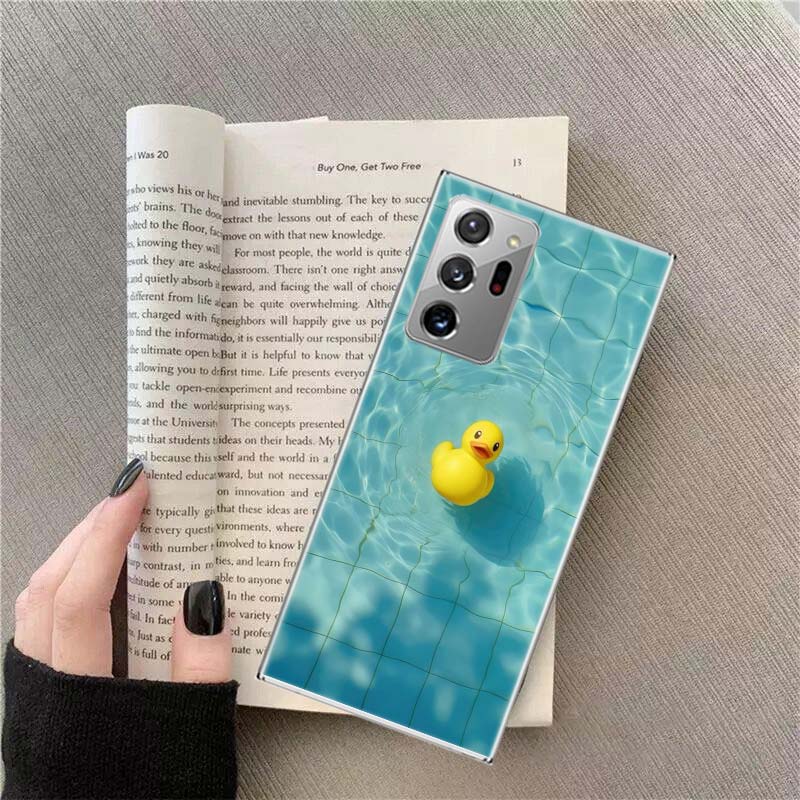 

Rubber Ducks Floating in the Swimming Pool Phone Case for Samsung A17 A37 A57 A54 A14 A24 A34 A07 A04S A02S A12 A22 A32 A52S A16 Samsung Note 20