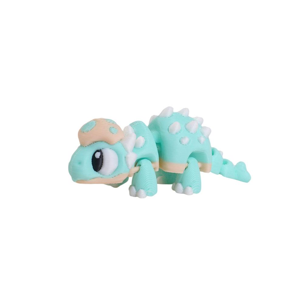 3D-gedruckte niedliche Eierschalen-Dinosaurier-Babyfigur Bewegliche Gelenke Realistische Augen Mehrfarbiger Spinosaurus Heim-Büro-Schreibtischdekor Kindergeschenk