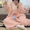 YEMOCILE Kigurumi Warm and Fluffy Elephant Winter Cute Pig Design Women's Pajamas, Pajamas, Fleece-Lined, Loungewear,