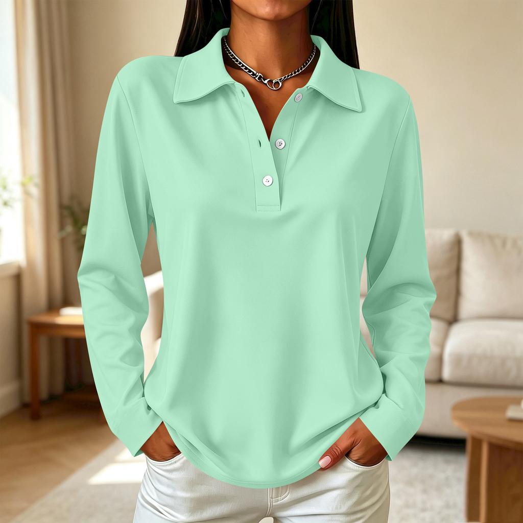Women's Fashion Casual Button Down Long Sleeve Top
