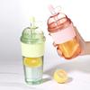 430/630ML Kelímek se slámkou s víčkem a slámkou Přenosný Velkoobjemový Kelímek na kávu Mléko Čaj Ins Styl Hrnek na vodu Kancelářští pracovníci Džusový hrnek