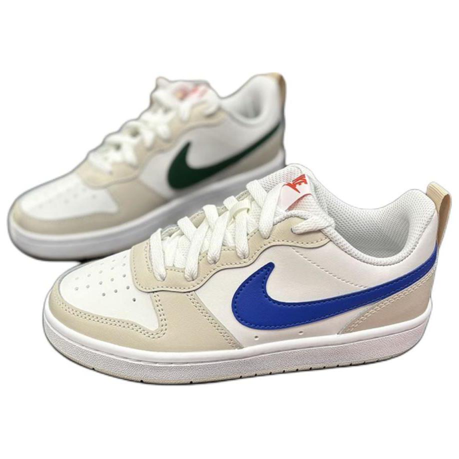 Nike Court Borough Versatile Retro Casual Slip Resistant Durable Low Top Skate Shoes Women Sneakers White Brown HQ1189-141