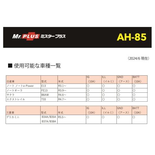 Street Mister Plus Nissan Optional Connector Power Output Harness AH-85