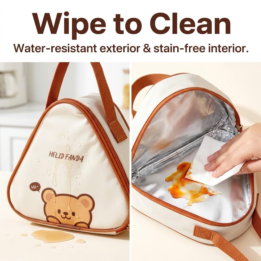 Oxford Cloth Insulated Lunch Box Bag Cartoon Camping Picnic Cooler Bag Portable Waterproof Bento Box Thermal Bag For Students