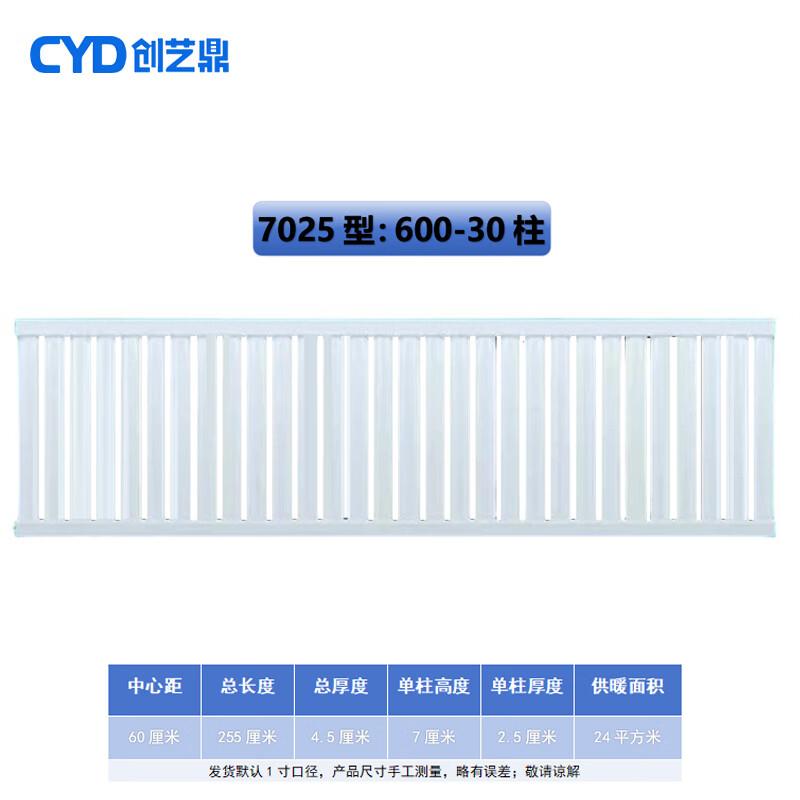 Chuang Yi Ding 7025 Industrial Steel Wall-Mounted Radiator