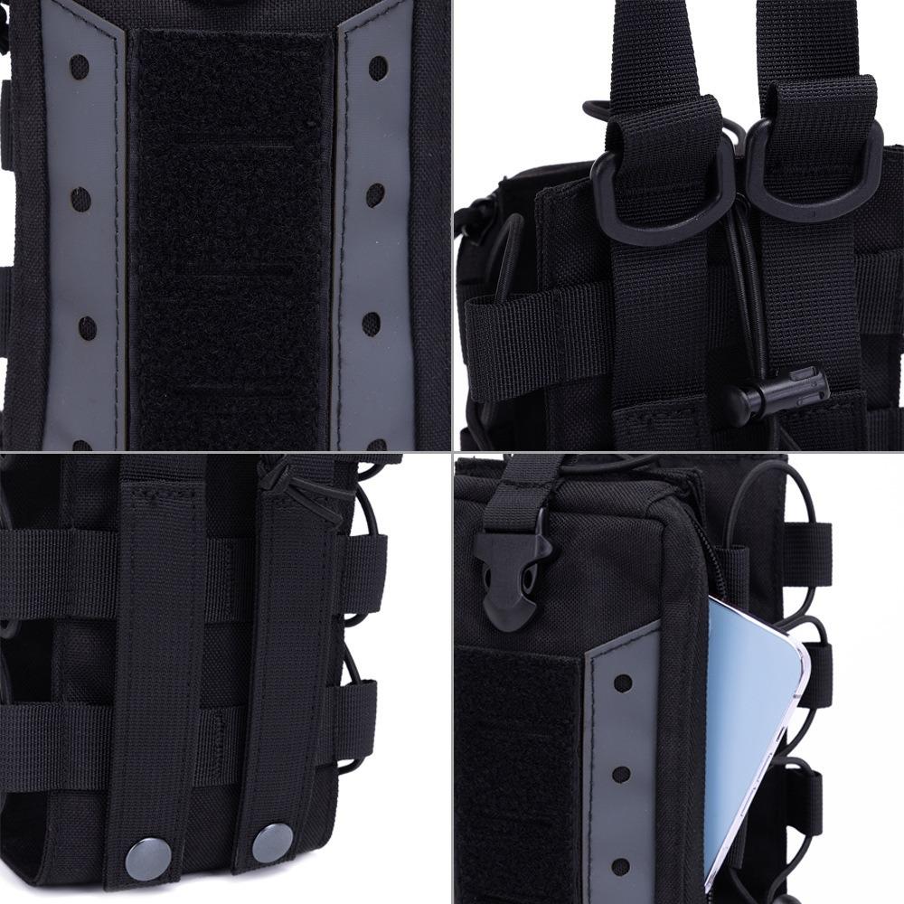 EDC Water Bottle Pouch Canteen Molle Sports Phone Holder  Camping Hiking Fishing Supplies