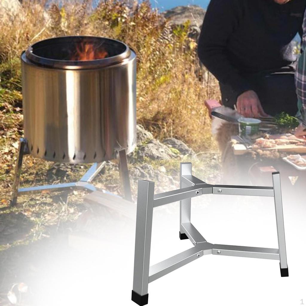 Camping Firepit Support Rack for BBQ and Outdoor Events
