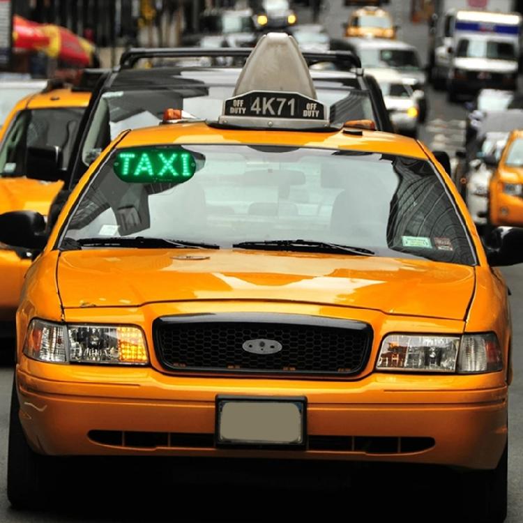 USB Taxi Top Light Roof Taxi Sign Waterproof Taxi Dome Light with Suction Cup