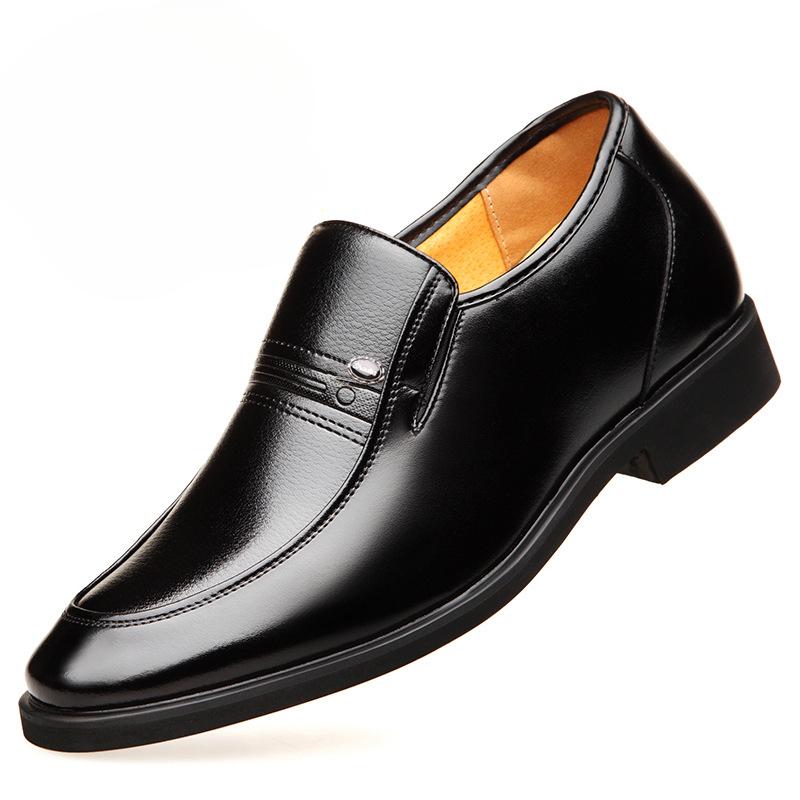 Autumn Increased 6 Cm Men Formal Shoes Hidden Heel Men's Wedding Oxfords Heighten Tall Male Dress Leather Footwear