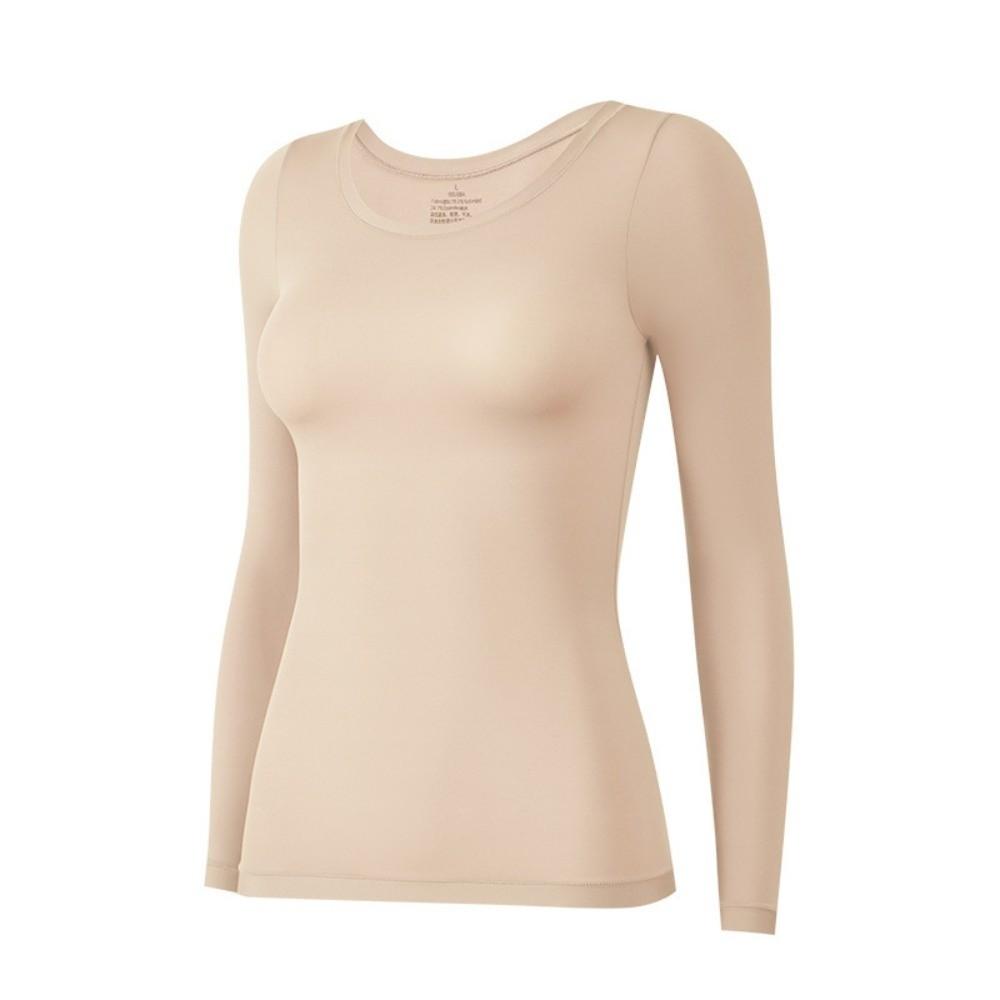 Tops and Pants Set Thermal Underwear Round Neck Warmth Long Pants Women Thermal Clothes  Undershirt