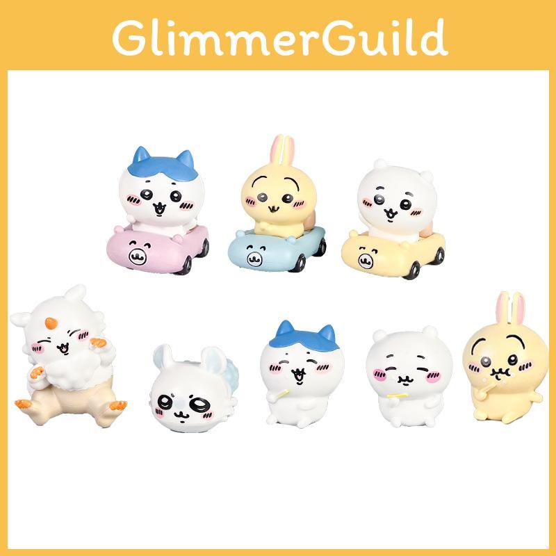 Bear Chiikawa Joke Usagi Pvc Decor Figurine Set With Expressive Features Facial