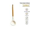 Silicone Spatula & Ladle Set with Wooden Handle for Home and Baby Food Preparation - High Quality, Stylish Design