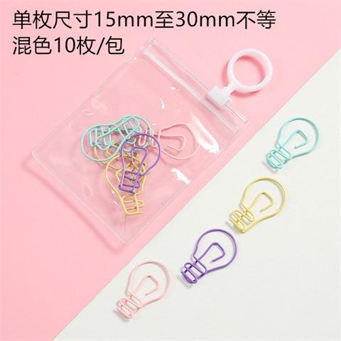 10PCS Cute Cartoon Paper Clip, Colorful Small Animal Paper Clip, Bookmark Clip, Office Stationery, Candy Color