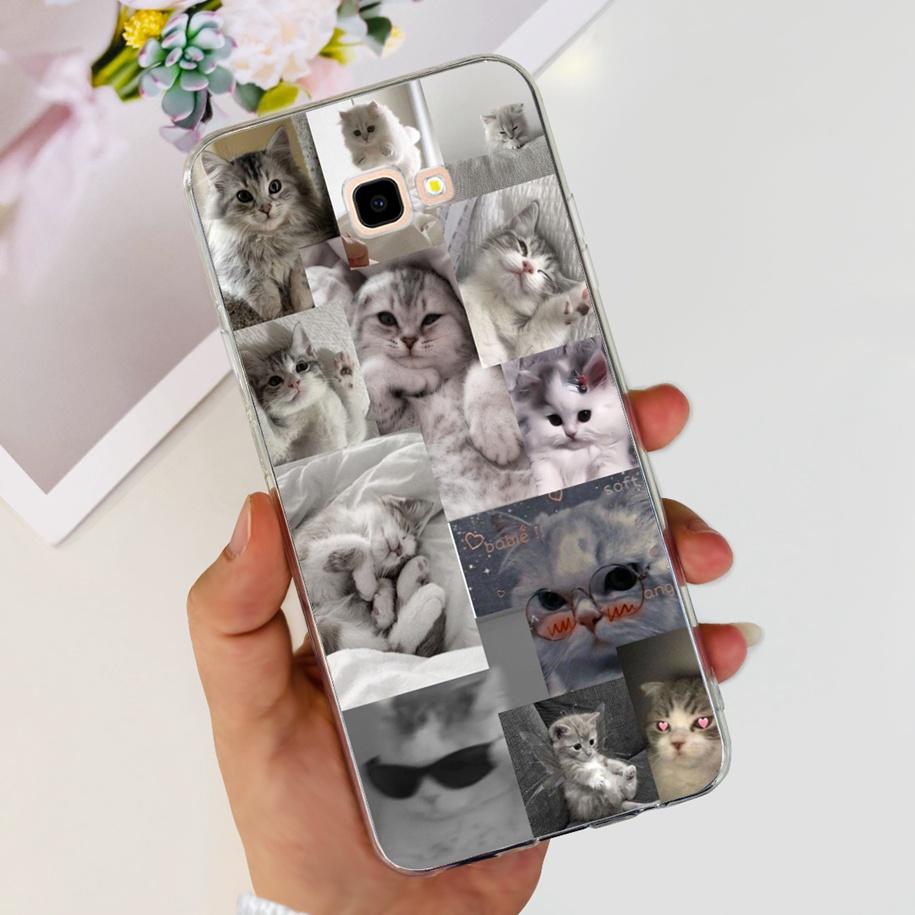 For Samsung Galaxy J4 Plus 2018 Phone Case Fashion Flower Soft Silicone Cover For Samsung J4 J 4 Plus 2018 J4+ J415F J4Plus Capa